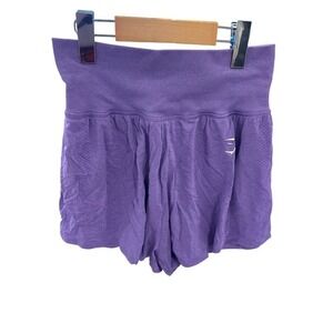 Gymshark Vital Seamless 2-in-1 Shorts Purple High Rise Athletic Training- MEDIUM